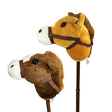 Showman Plush Adjustable Stick Horse