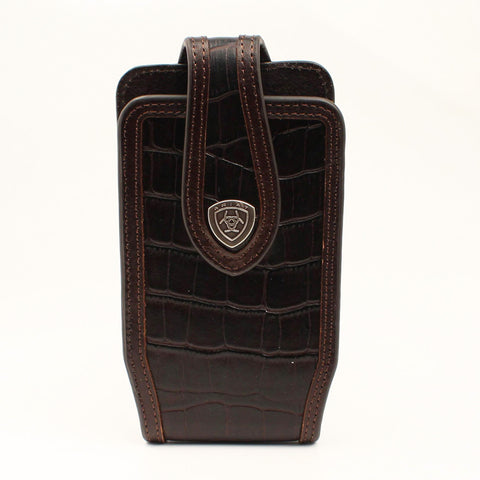 Ariat Brown Croc Print Cell Case