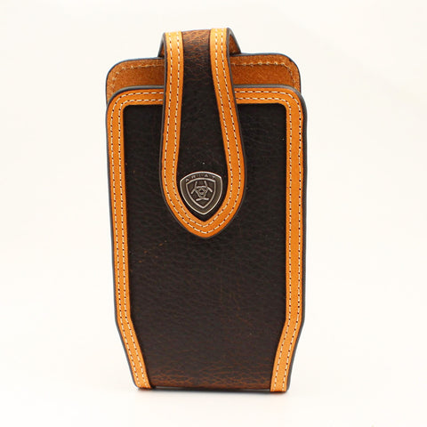 Ariat Rowdy Brown Leather Cell Phone Case