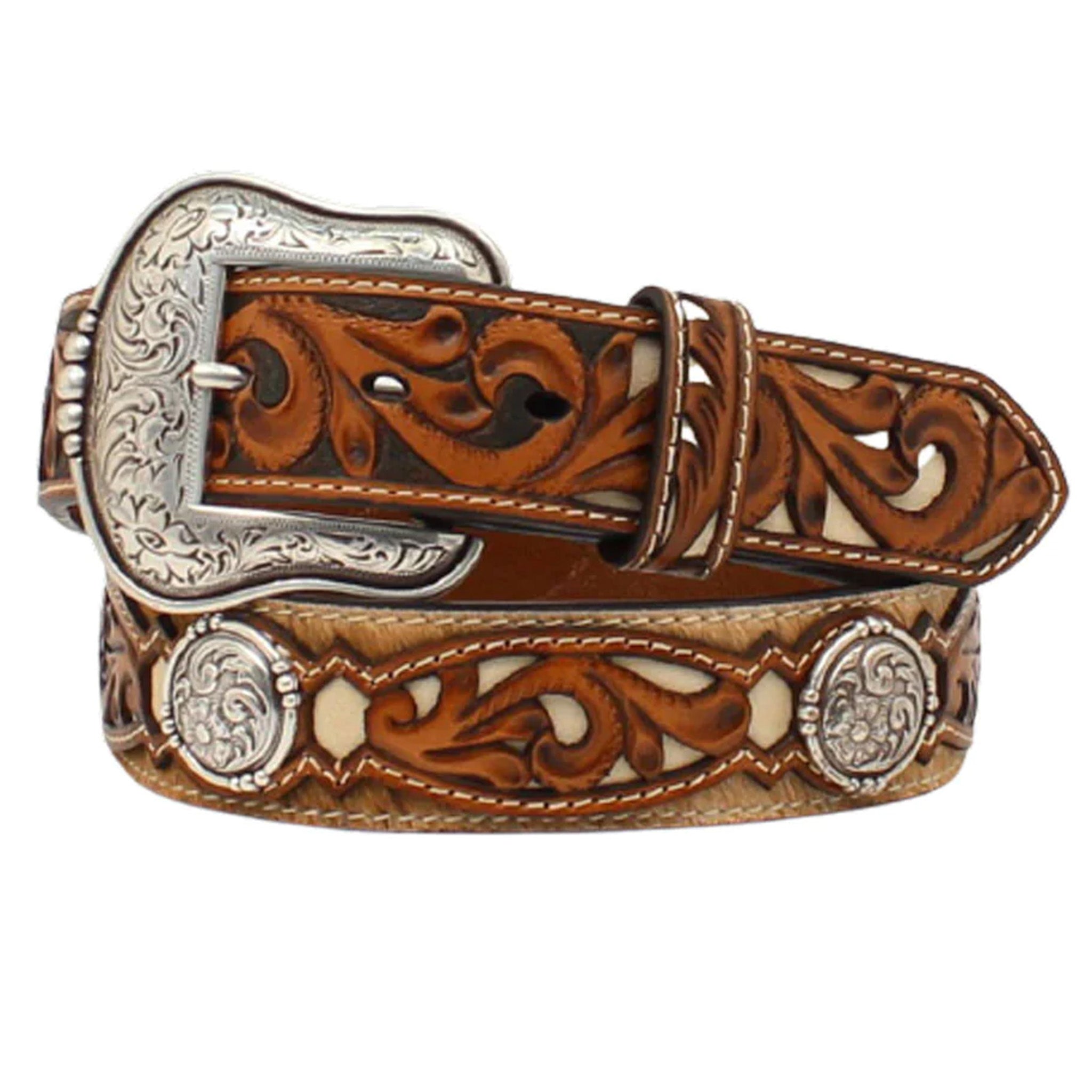 Ariat Western Belt Buckle - Men's Belts in Silver