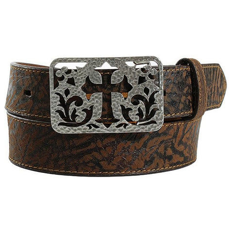 Ariat Western Belt Women's Moonstruck Belt With Cross Buckle Hammered