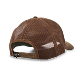 Ariat Men's Vintage Logo Patch Brown Snapback Hat back view