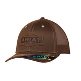
Ariat Men's Vintage Logo Patch Brown Snapback Hat