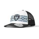 Ariat Ladies Trucker Cap Southwest Pattern Black White