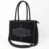 American Darling Black Boot Stitch Tote Bag