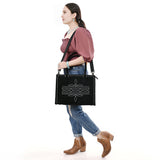 American Darling Black Boot Stitch Tote Bag