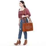 American Darling Tan Boot Stitch Tote Bag