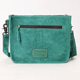 American Darling Teal Boot Stitch Crossbody