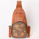 Boot stitch backpack with tooling