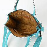 American Darling Turquoise Boot Stitch Tote