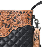 American Darling Bucket Hand Tooled Crossbody