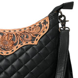 American Darling Floral Tooled Fringe Crossbody Purse