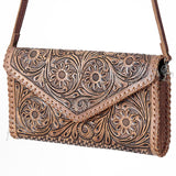 American Darling Tooled Leather Clutch