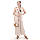 Worn view - Side Strap for hide purse