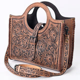 American Darling Square Tooled Purse