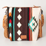 back view of blanket purse
