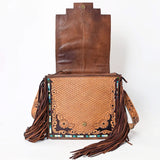 American Darling Turquoise Cactus Tooled Crossbody