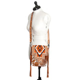 Shoulder Strap - Aztec flap hide purse