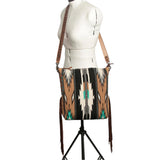 Cream and Tan Aztec Purse