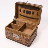 American Darling Brown Tooled Jewelry Box