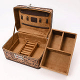 American Darling Brown Tooled Jewelry Box