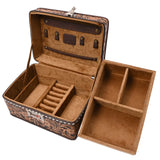 American Darling Dark Brown Tooled Jewelry Case