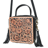 American Darling Square Tooled Crossbody 