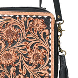 American Darling Square Tooled Crossbody 