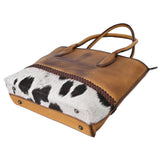 American Darling Boot Stitch Cowhide Tote