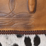 American Darling Boot Stitch Cowhide Tote