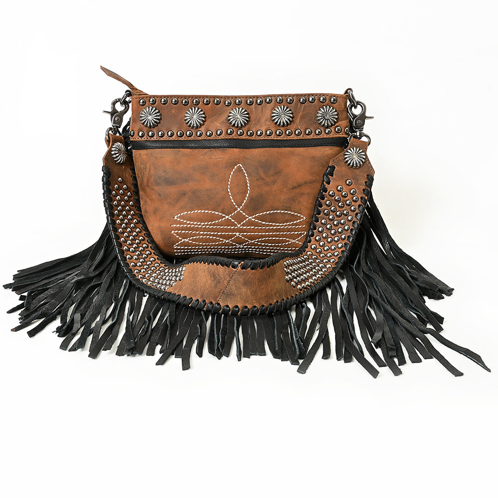 American Darling Leather and Conchos Purse