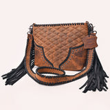 American Darling Distressed Leather and Studs Purse