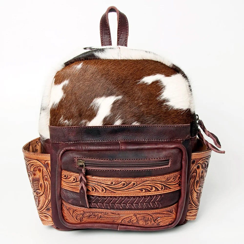 american leather company drew backpack Brown The exquisite pleat detailing and contrast stitching elevate your organization and style while on the go. American Leather Co. Cleveland Midsize