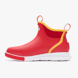 Toe to heel side view of Red & Yellow Tailgate Deck Boot