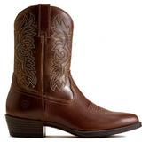 Ariat Men's Sumter R Toe Western Boot Dark Tan Side View