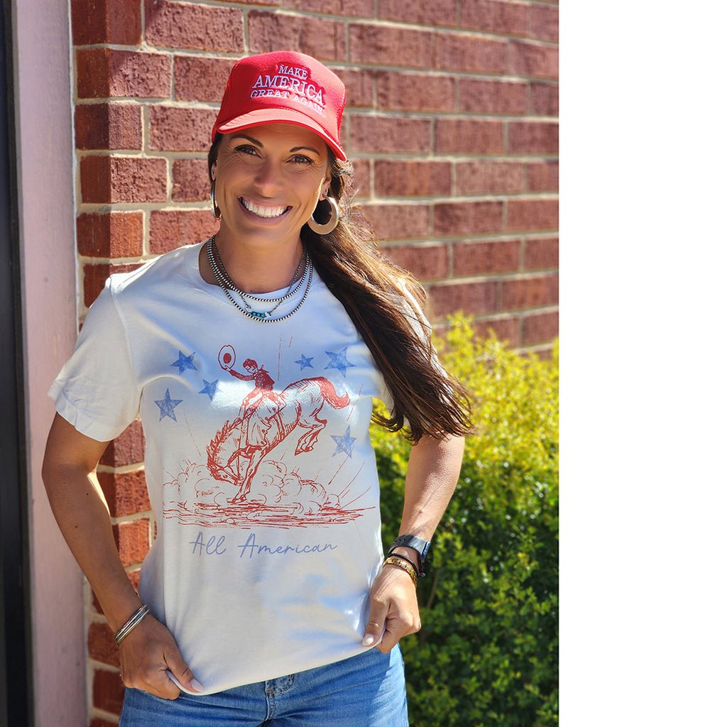 All American Bucking Horse Tee 