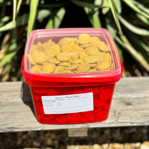 Apricot Peach Balls Horse Treats