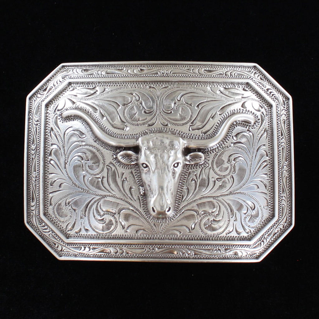 Ariat Rectangle Longhorn Buckle
