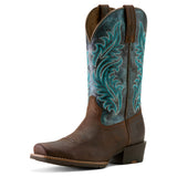 Ariat Women's Sassy Brown Round Up Narrow Cutter Toe Western Boot
