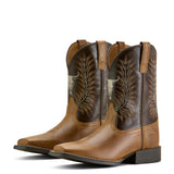 Ariat Youth Desert Brown Stampede Wide Square Toe Western Boot