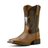 Ariat Youth Desert Brown Stampede Wide Square Toe Western Boot