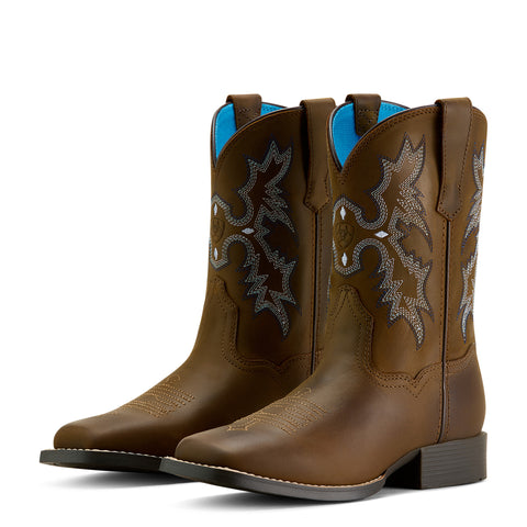 Ariat Youth Distressed Brown Tombstone Western Boot