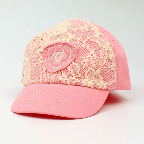 Ariat Infant Pink Lace Cap