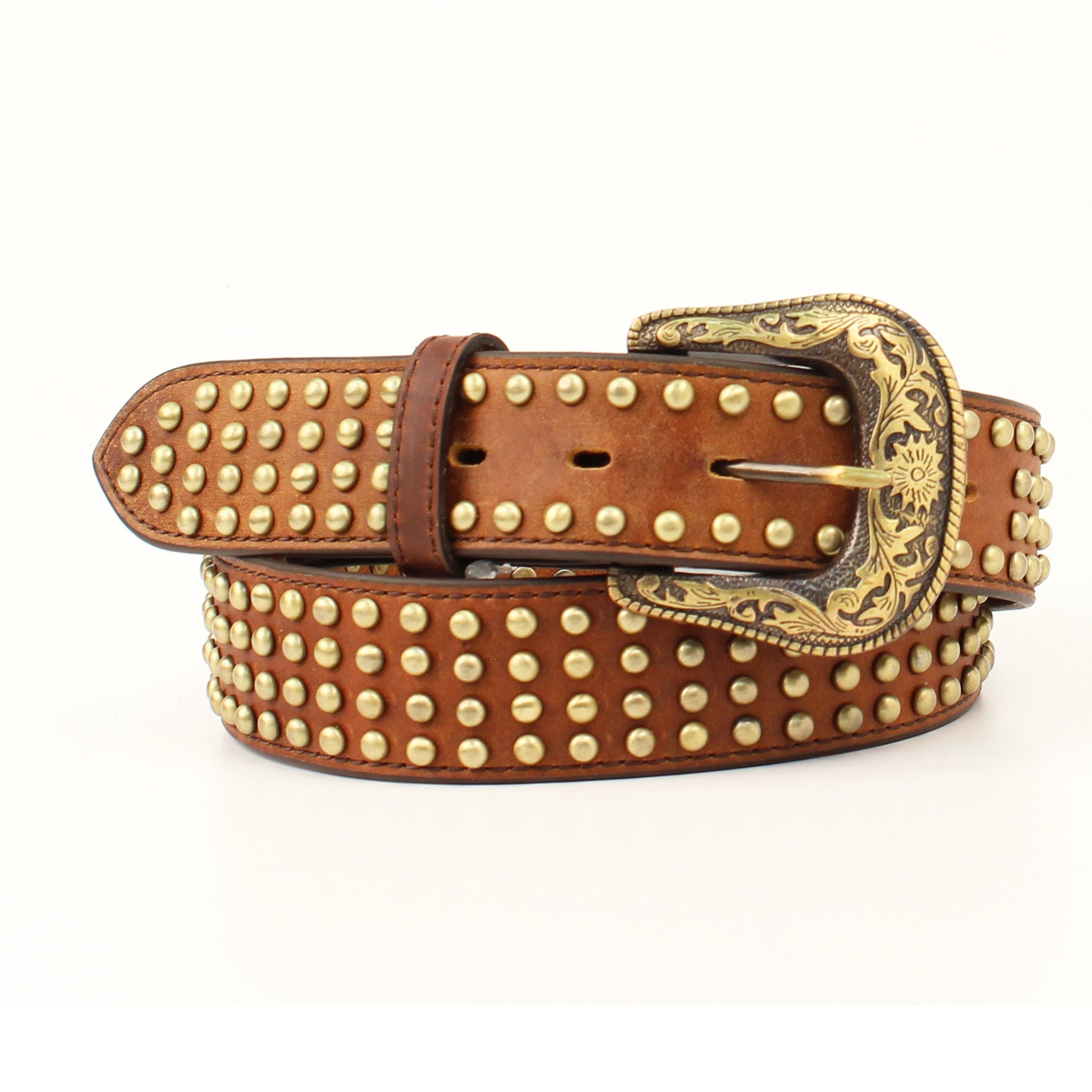 Gold studded outlet belt