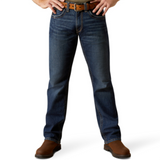 dark wash straight leg jean