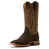 Ariat Men's Chocolate Bison Gold Point Cowboy Boot