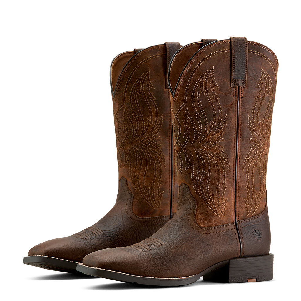 Ariat Men's Toffee Hippo Print Sport Rustler Western Boot