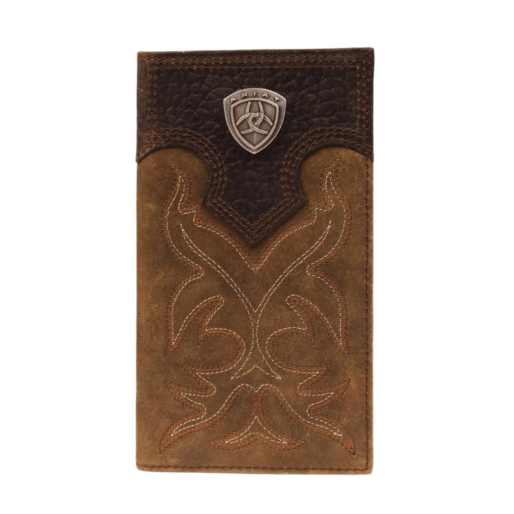 Embroidered Overlay Concho Rodeo Wallet