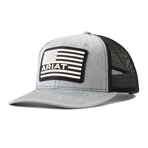 Ariat Youth Grey/White Flag Cap