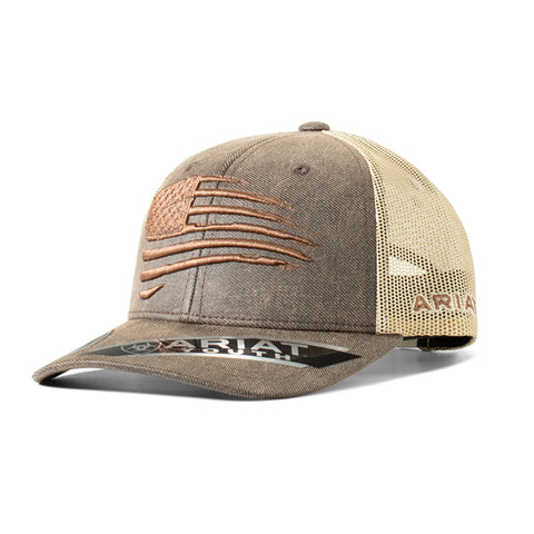 Ariat Youth Flag Brown Cap